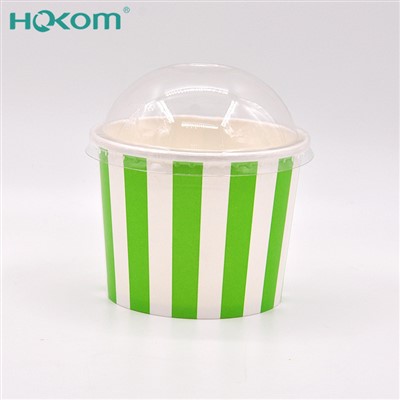 뚜껑이있는 일회용 아이스크림 컵